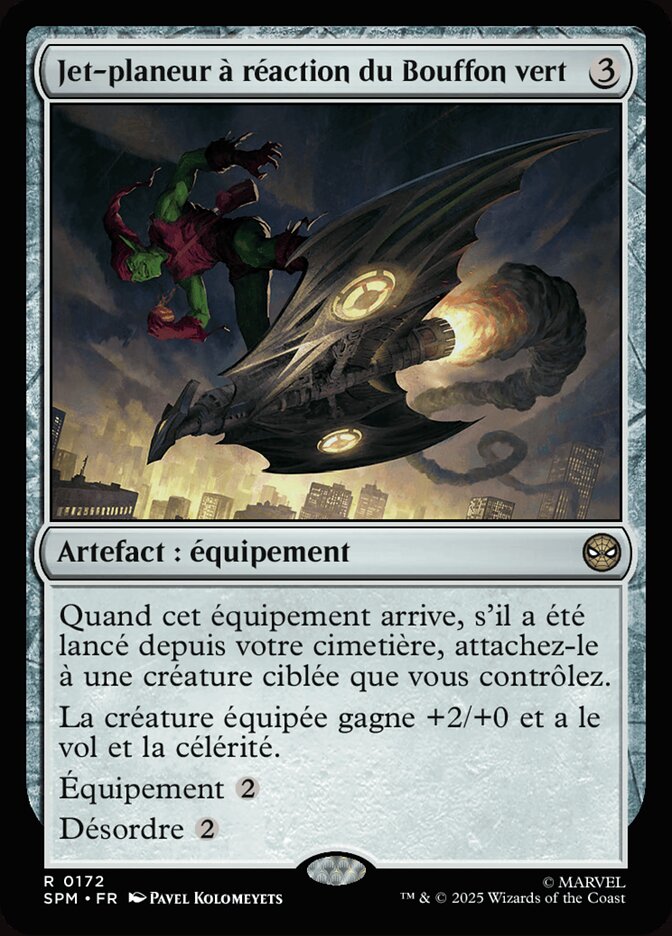 Jet-planeur à réaction du Bouffon vert