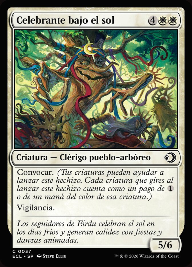Celebrante bajo el sol
