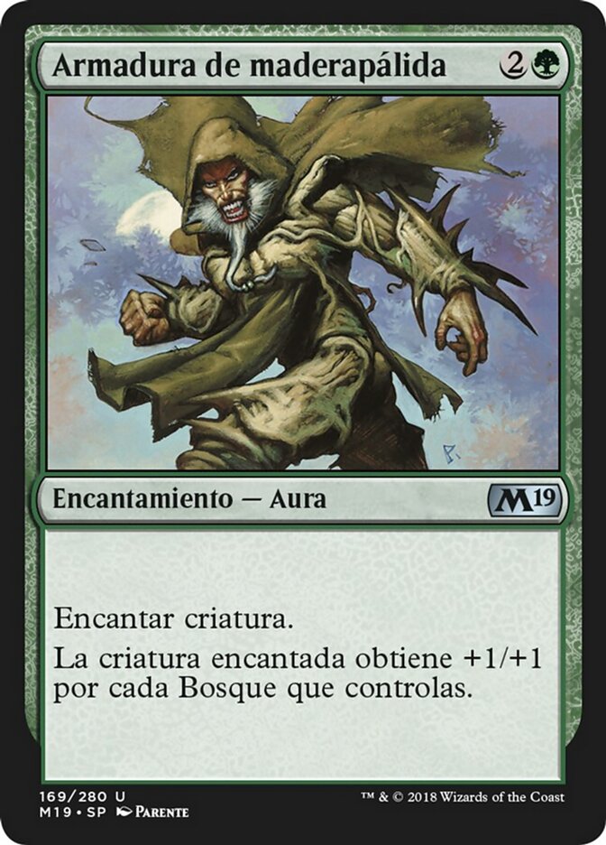 Armadura de maderapálida