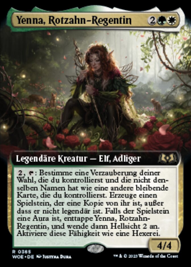 Yenna, Rotzahn-Regentin