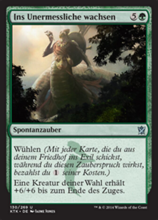 Ins Unermessliche wachsen