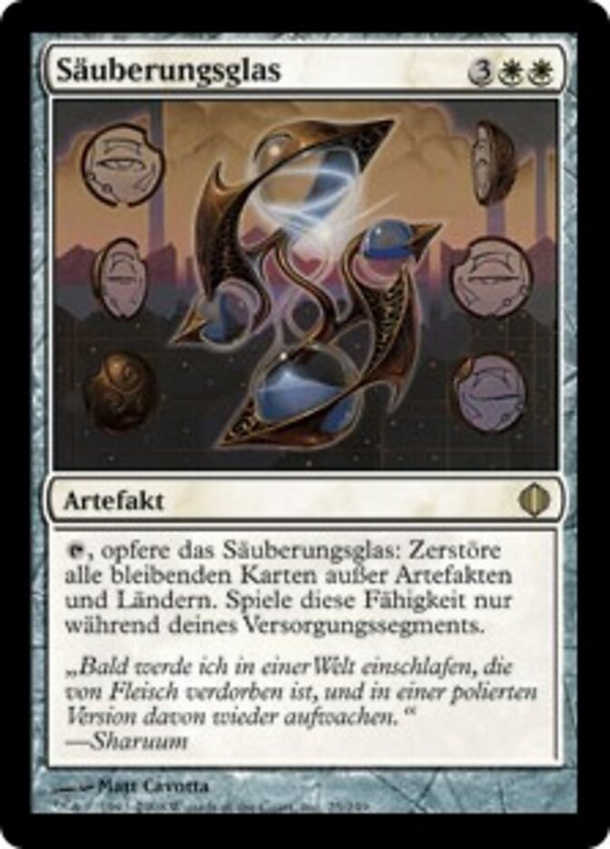 Säuberungsglas