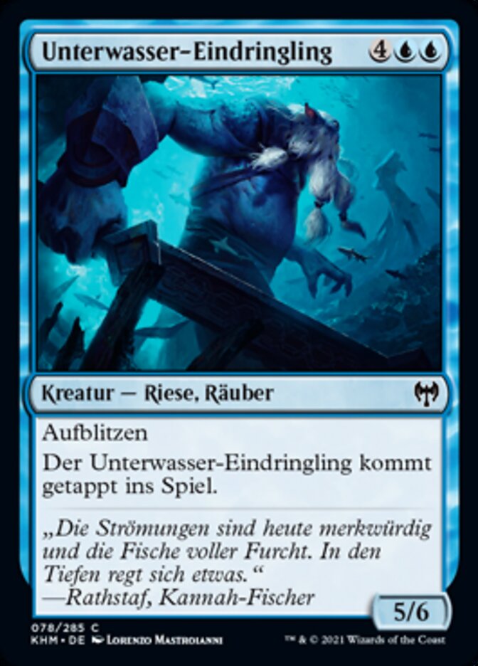 Unterwasser-Eindringling