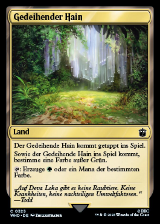 Gedeihender Hain
