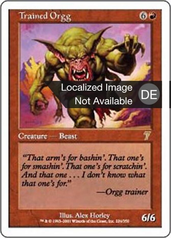 Trainierter Orgg