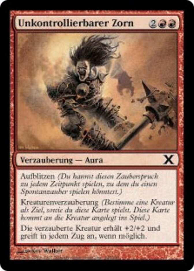 Unkontrollierbarer Zorn