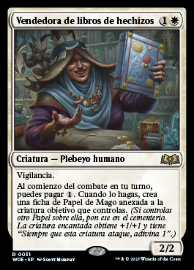 Vendedora de libros de hechizos