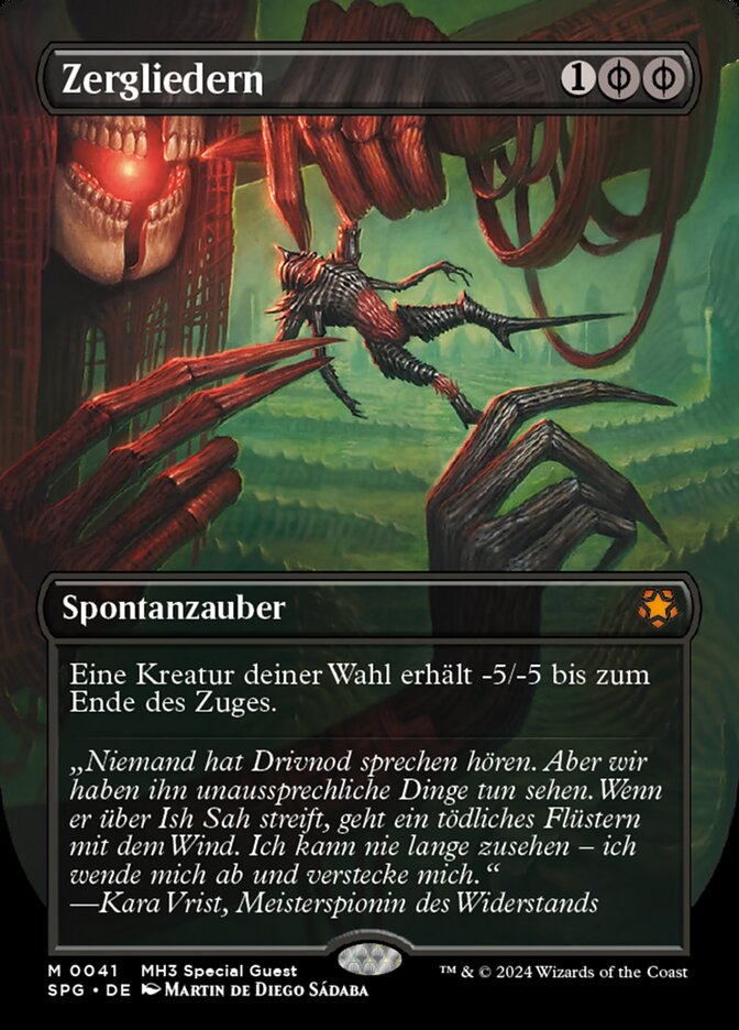 Zergliedern