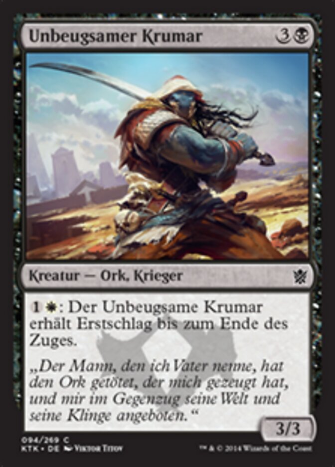 Unbeugsamer Krumar