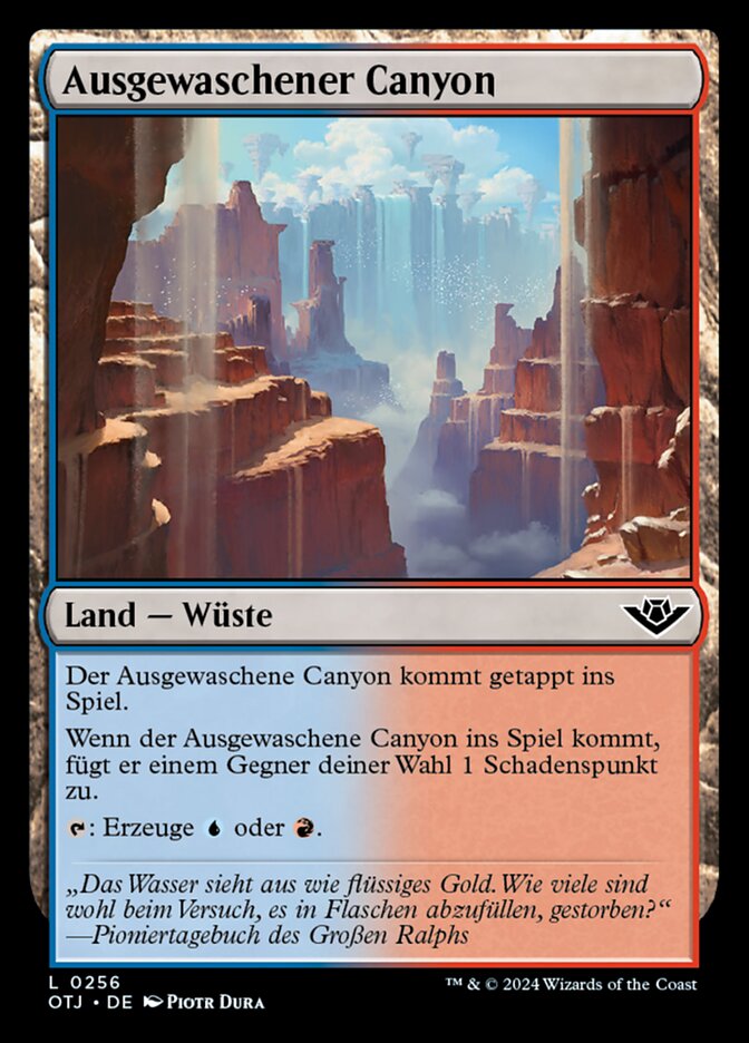 Ausgewaschener Canyon