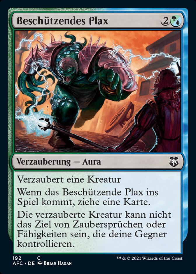 Beschützendes Plax