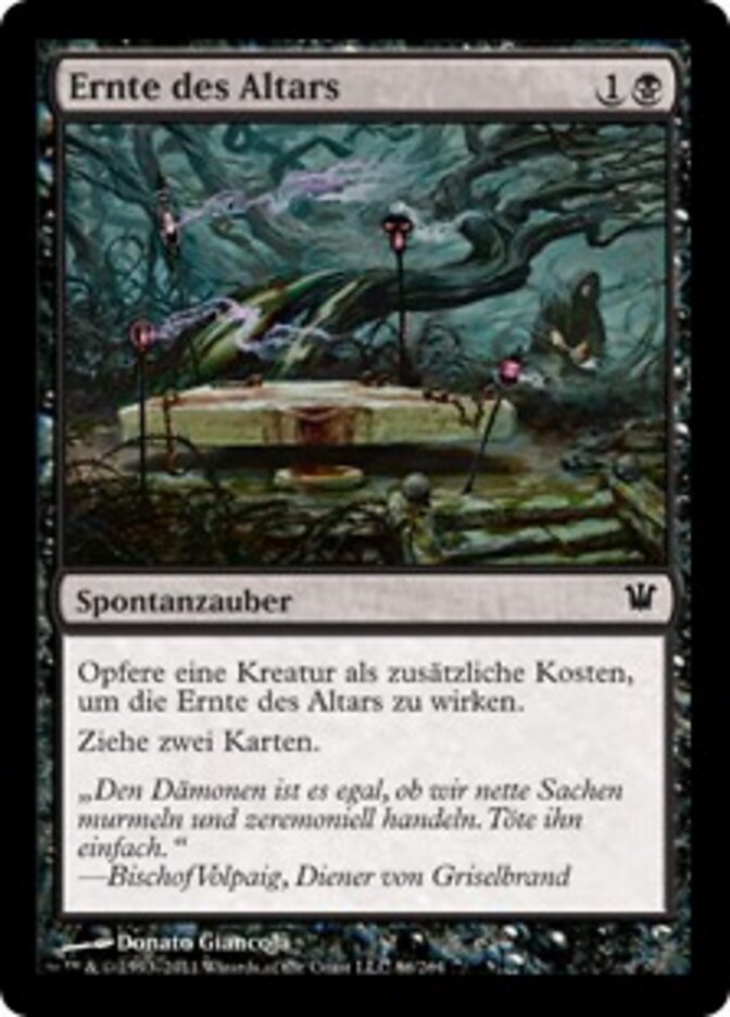Ernte des Altars