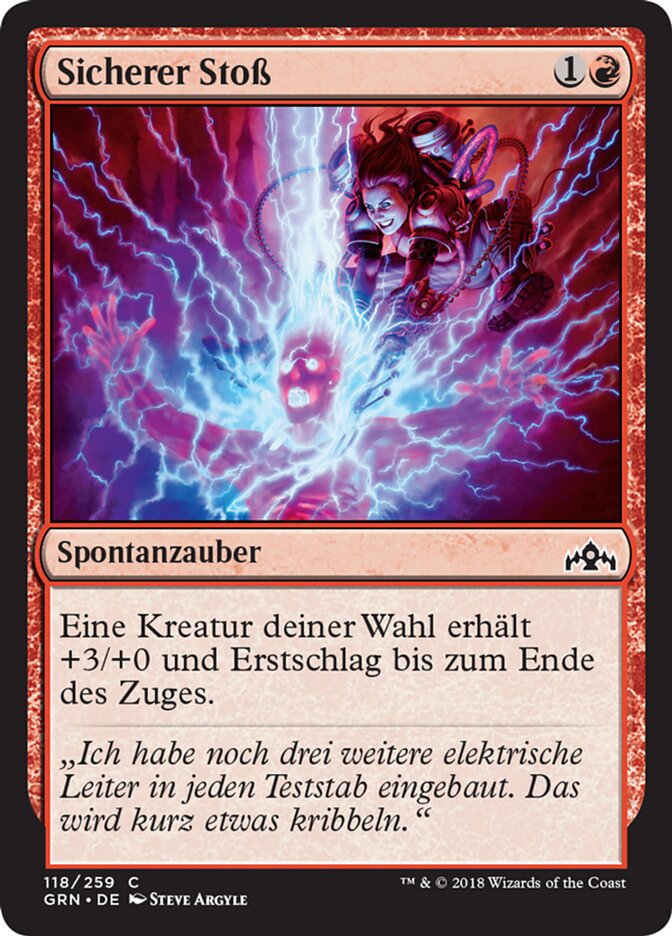 Sicherer Stoß