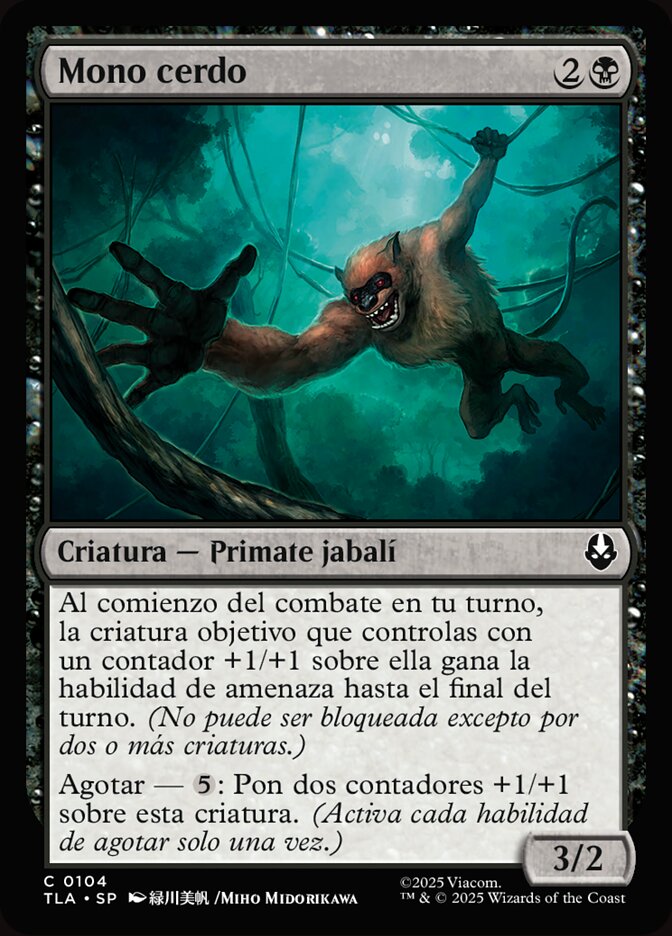 Mono cerdo