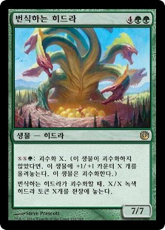 번식하는 히드라