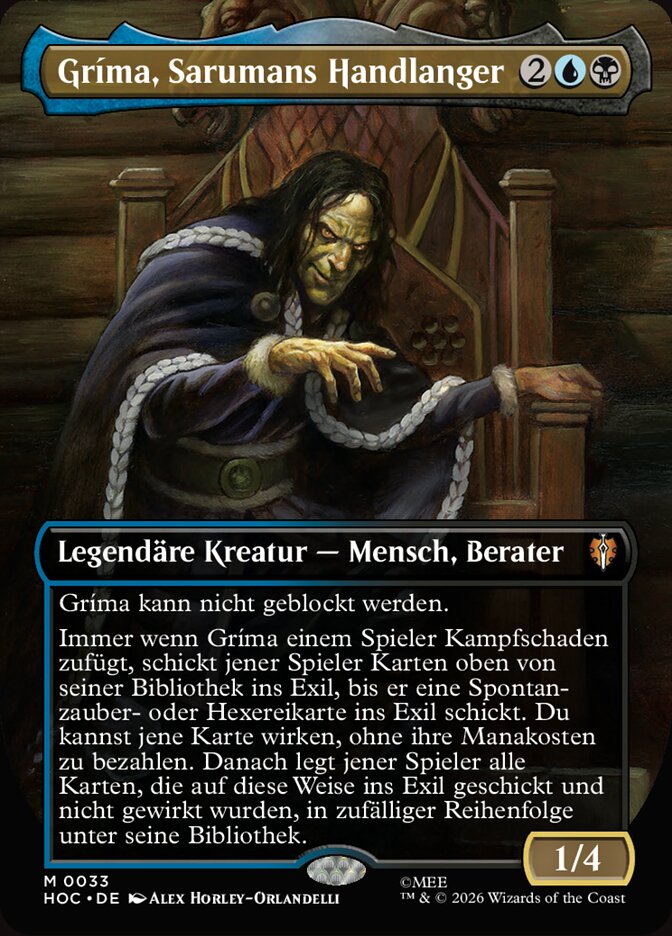 Gríma, Sarumans Handlanger