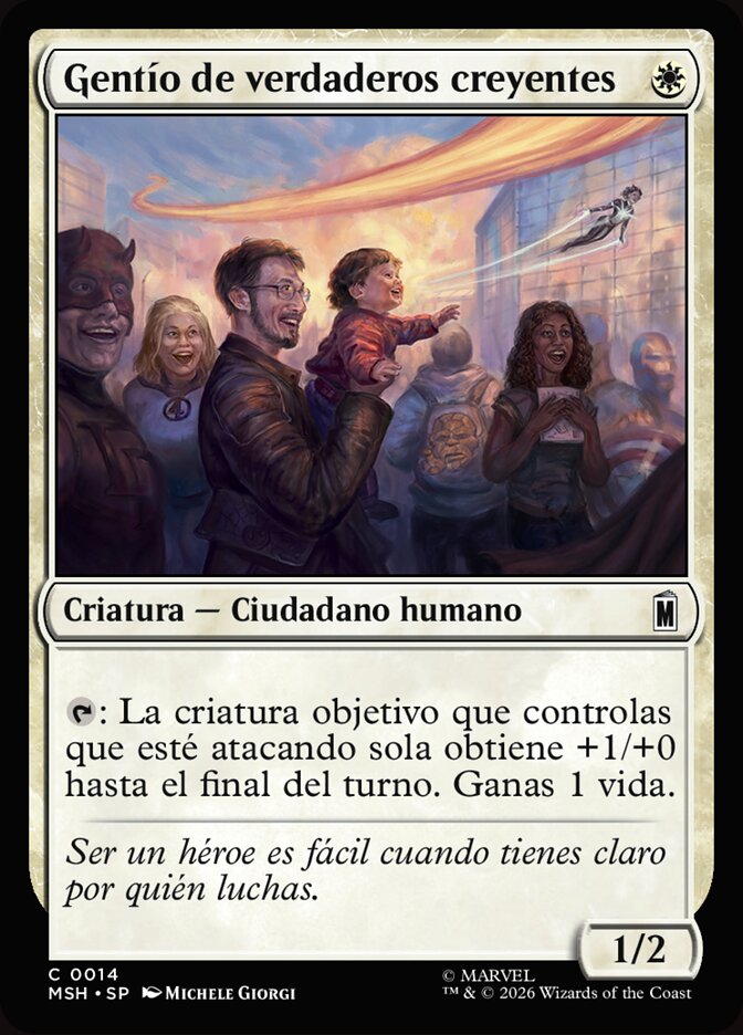 Gentío de verdaderos creyentes