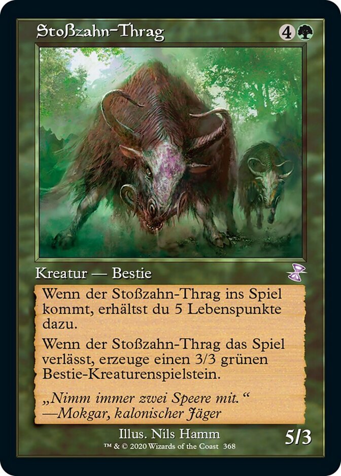 Stoßzahn-Thrag