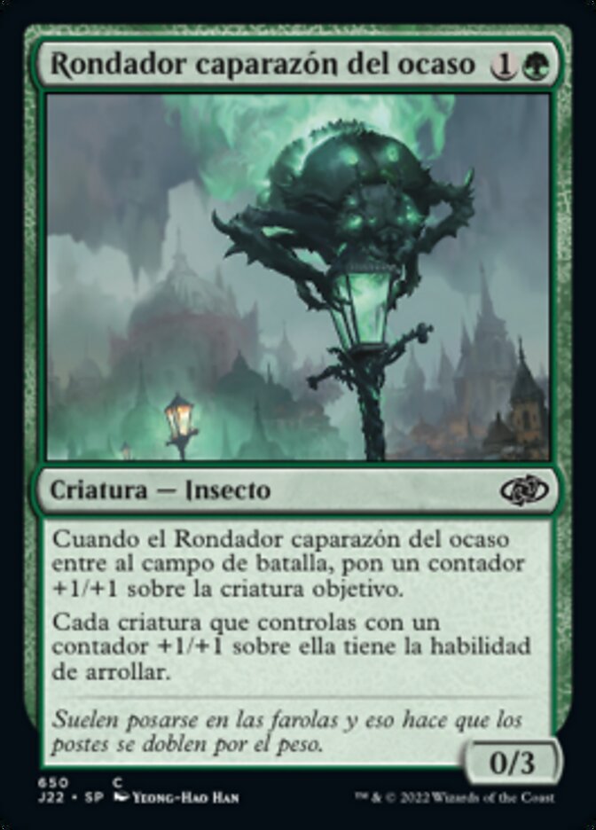 Rondador caparazón del ocaso
