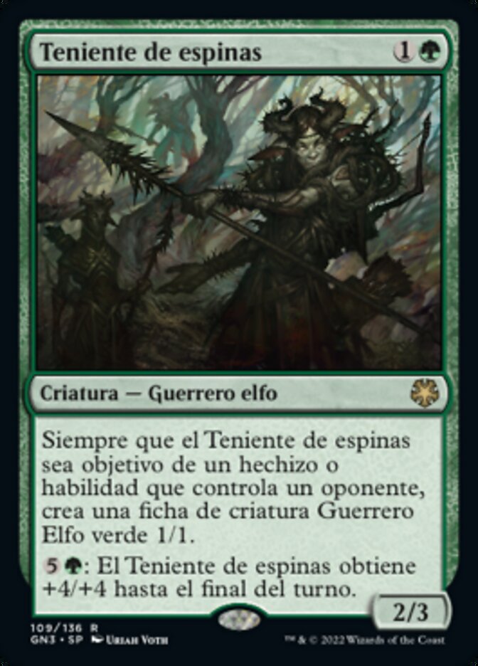 Teniente de espinas