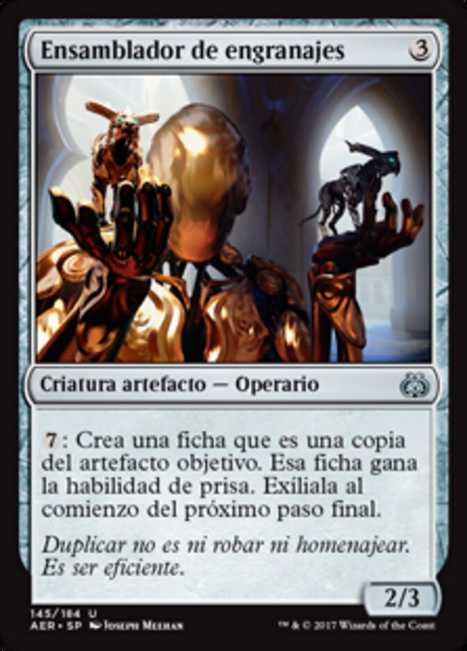 Ensamblador de engranajes
