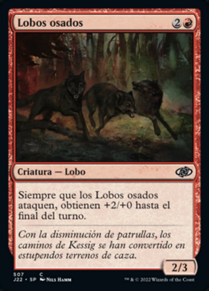 Lobos osados