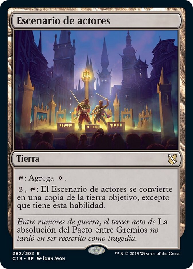 Escenario de actores