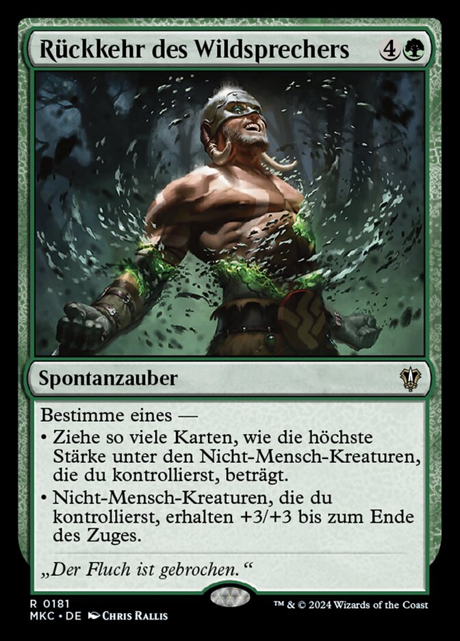 Rückkehr des Wildsprechers