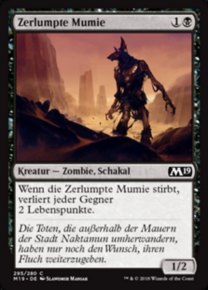 Zerlumpte Mumie