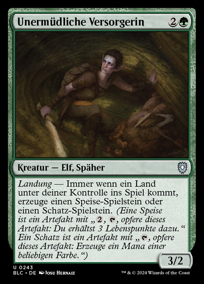 Unermüdliche Versorgerin