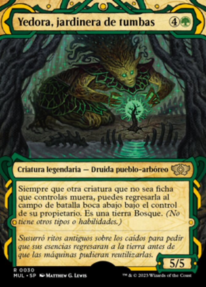 Yedora, jardinera de tumbas