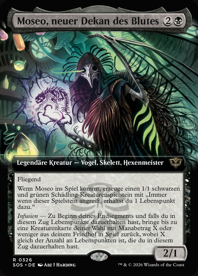 Moseo, neuer Dekan des Blutes