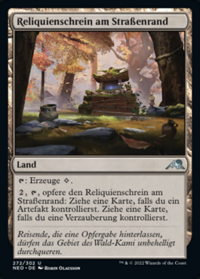 Reliquienschrein am Straßenrand