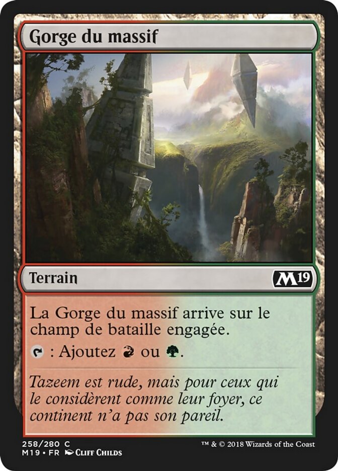 Gorge du massif