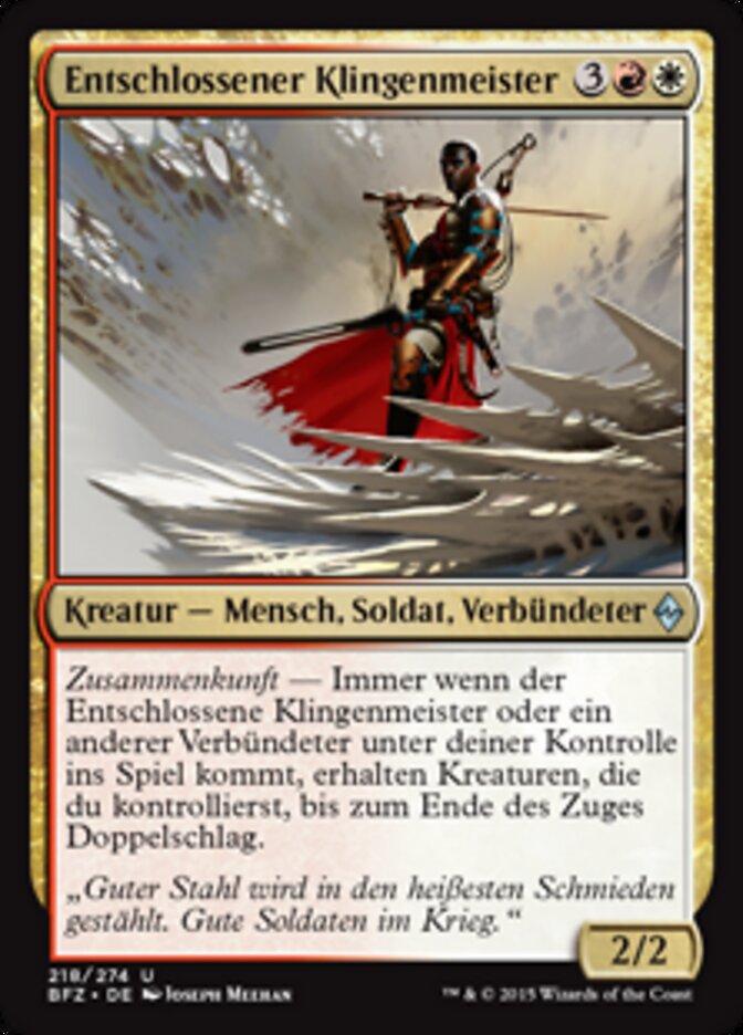 Entschlossener Klingenmeister
