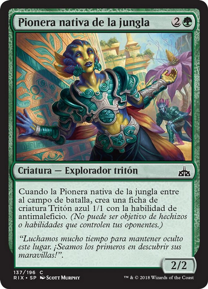 Pionera nativa de la jungla
