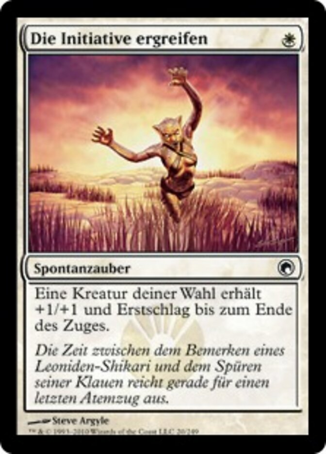 Die Initiative ergreifen