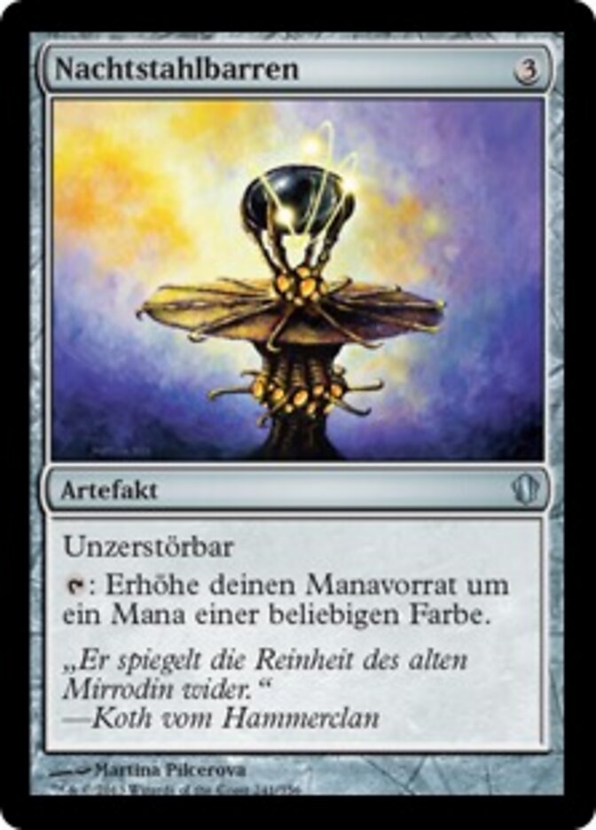 Nachtstahlbarren