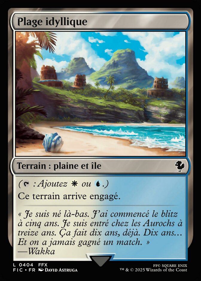 Plage idyllique