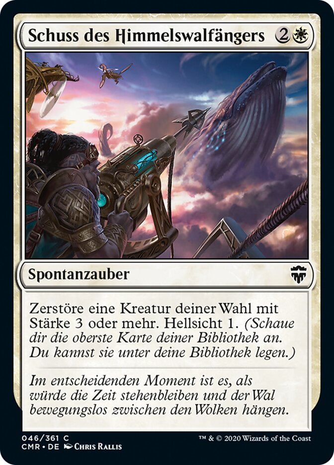 Schuss des Himmelswalfängers