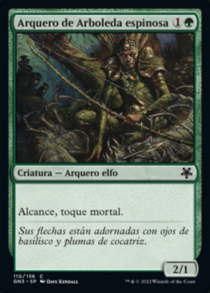 Arquero de Arboleda espinosa