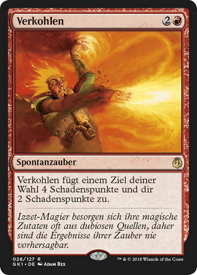 Verkohlen
