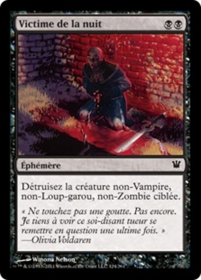 Victime de la nuit