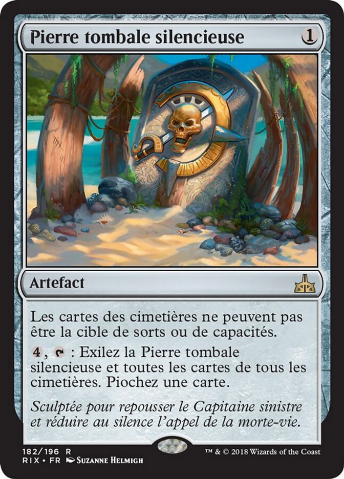 Pierre tombale silencieuse