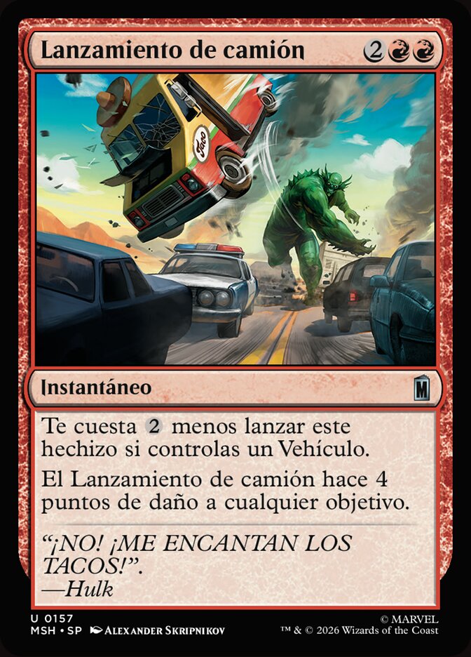 Lanzamiento de camión