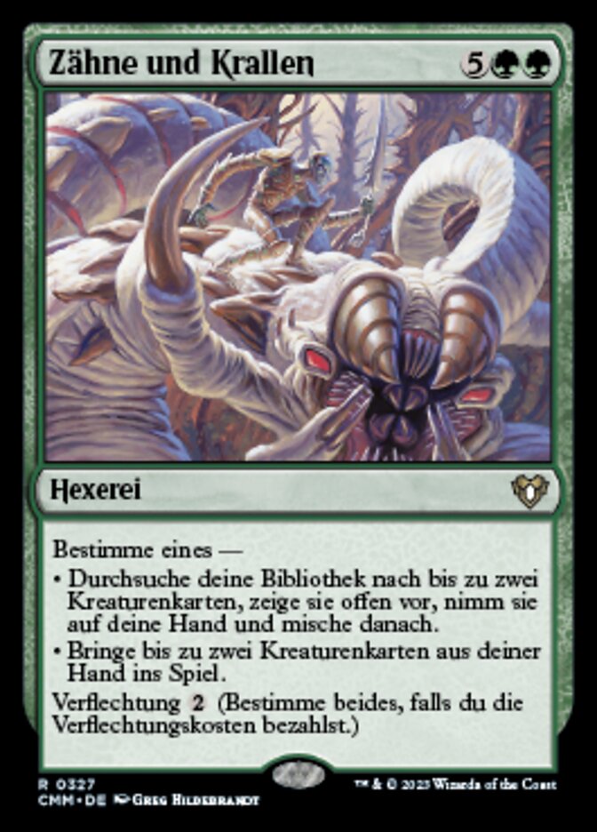 Zähne und Krallen