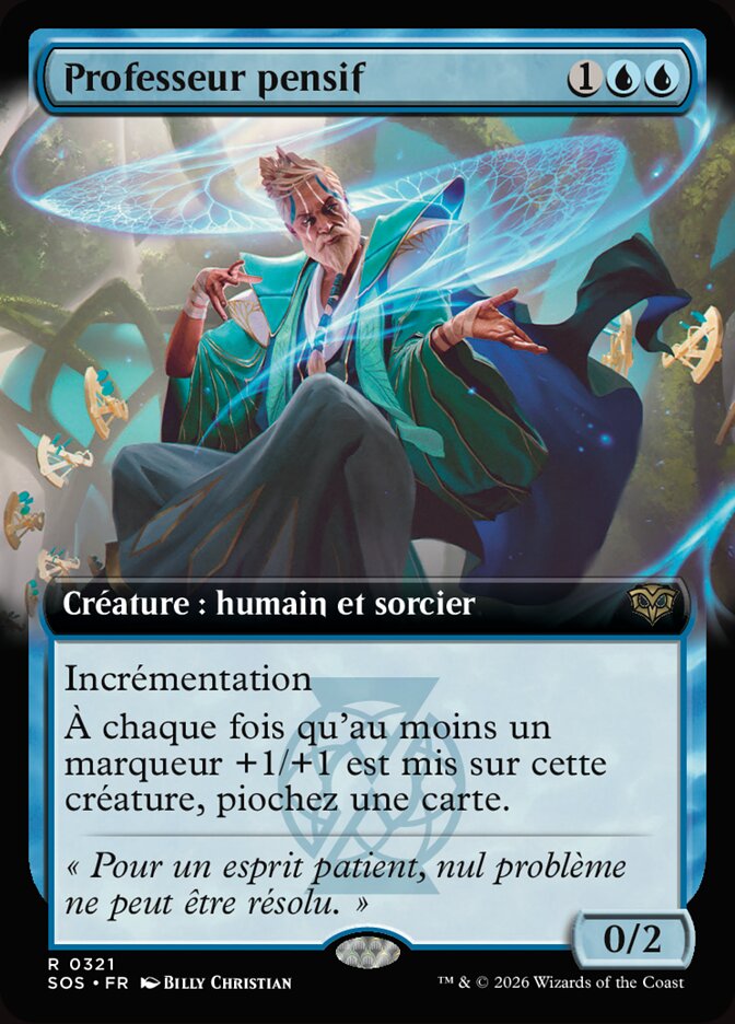 Professeur pensif