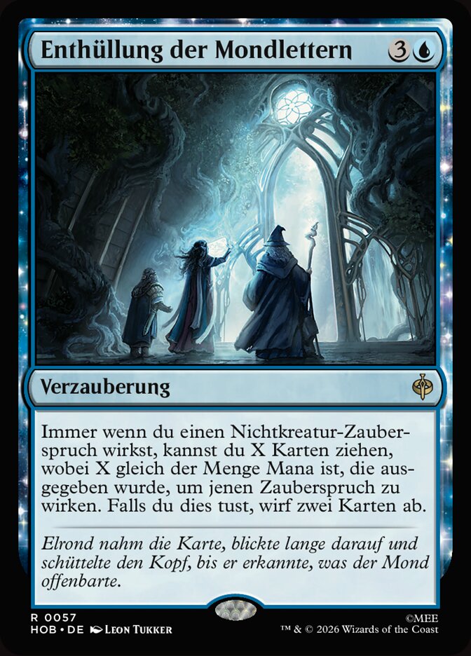 Enthüllung der Mondlettern