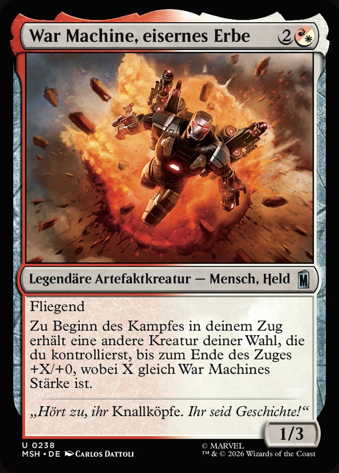 War Machine, eisernes Erbe