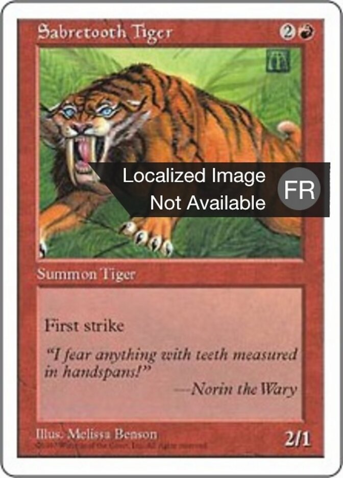 Tigre à dents de sabre